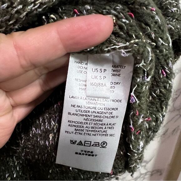 Anthropologie Pilcro Textured Cowlneck Sweater Sz S/P - Picture 7 of 11